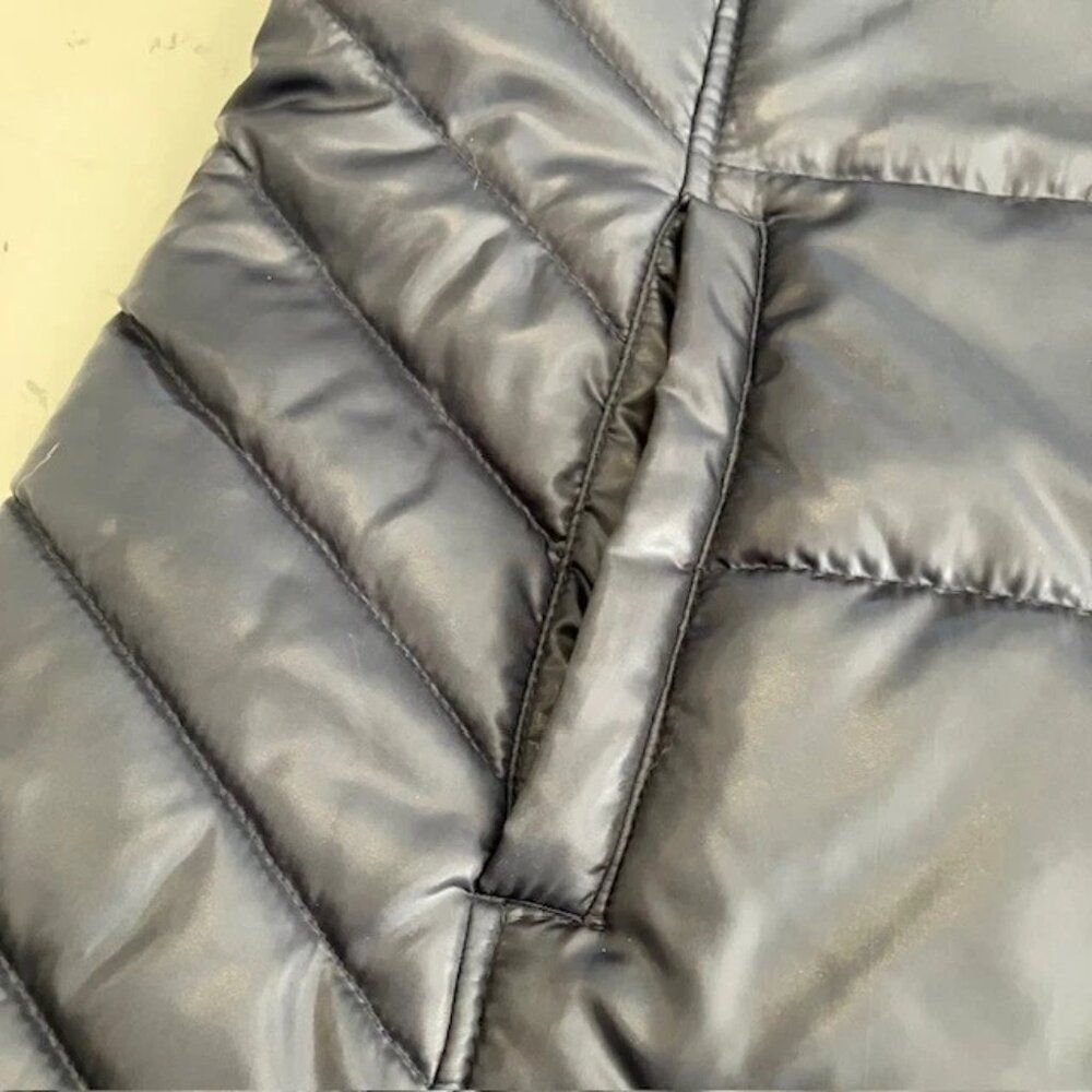 Mossimo Women's Long Black Hooded Puffer Coat Black Size XL Extra Large - Picture 7 of 11